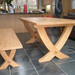 Cross Legged Oak Table